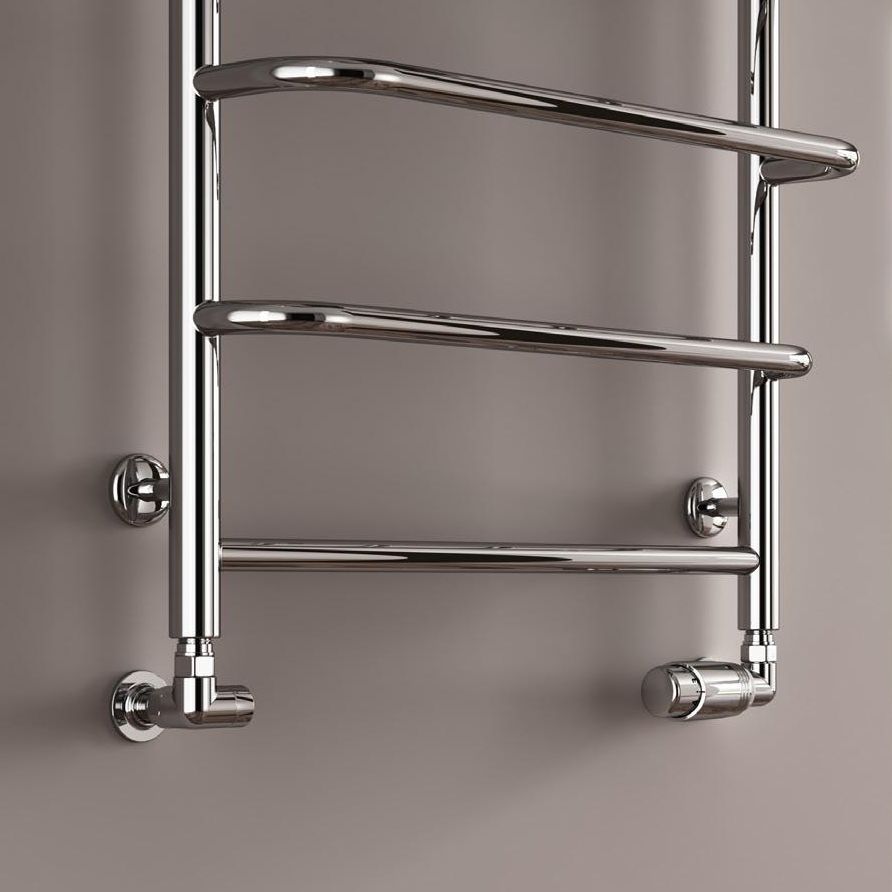 Reina Elvo Polished Stainless Steel Heated Towel Rail