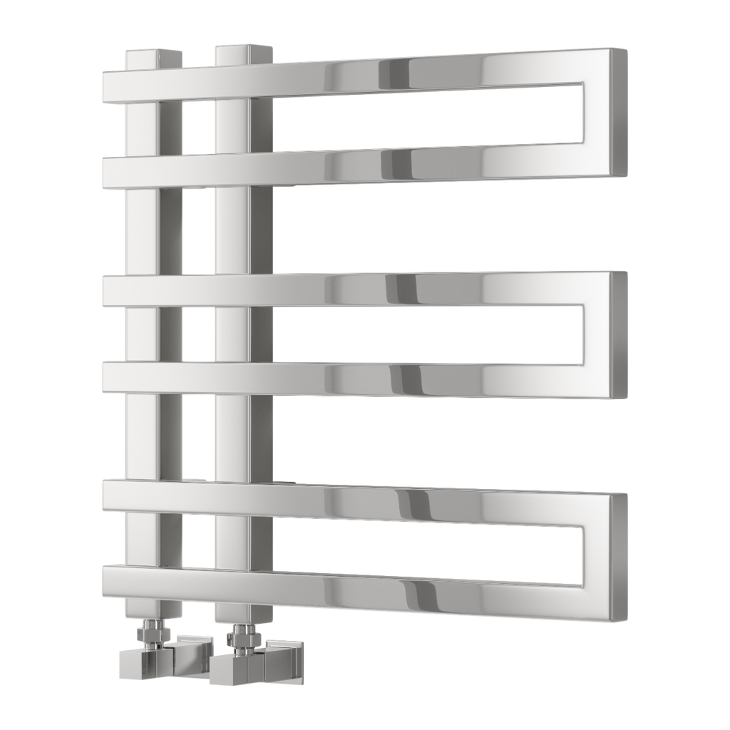 Reina Pietra Chrome Heated Towel Rail 530mm X 530mm