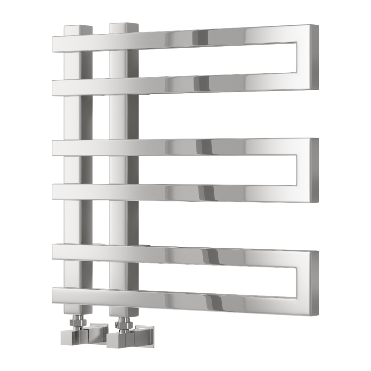Reina Pietra Chrome Heated Towel Rail 530mm X 530mm