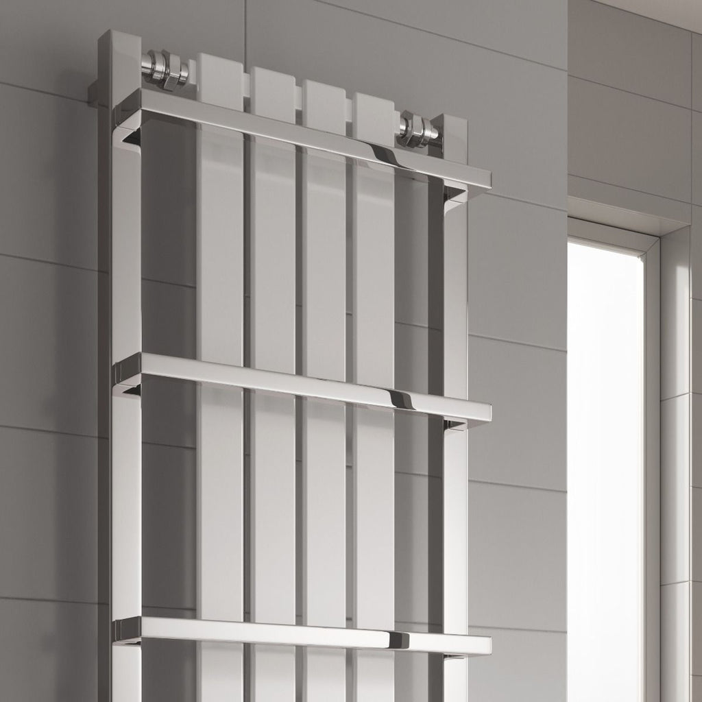 Reina Ashen White Heated Towel Rail