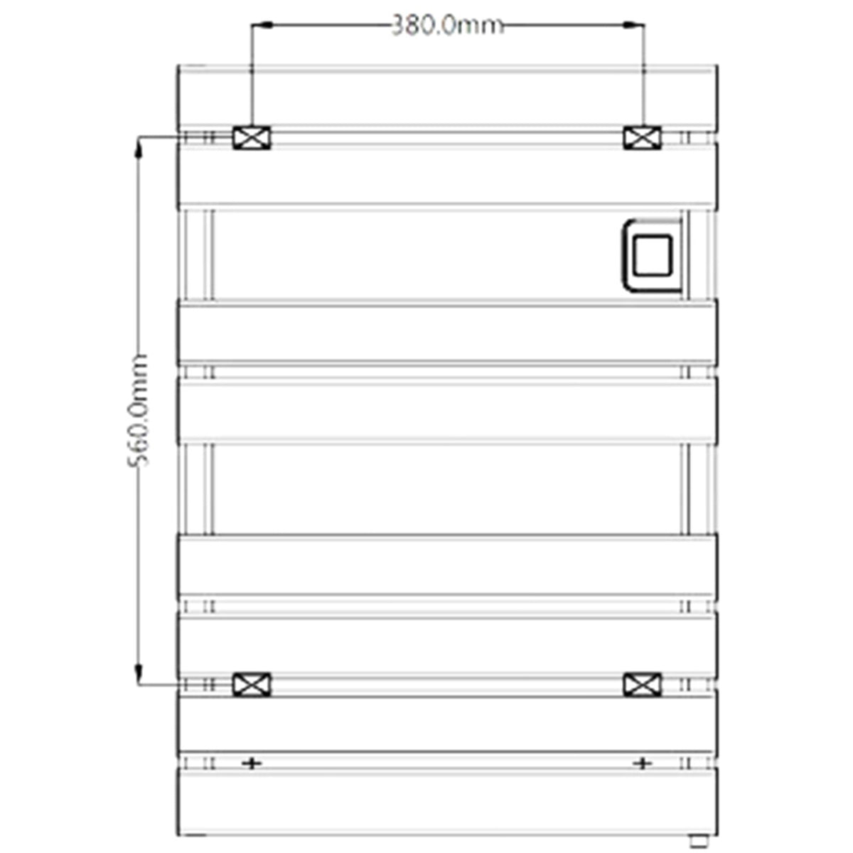 Reina Gia Black Electric Heated Towel Rail