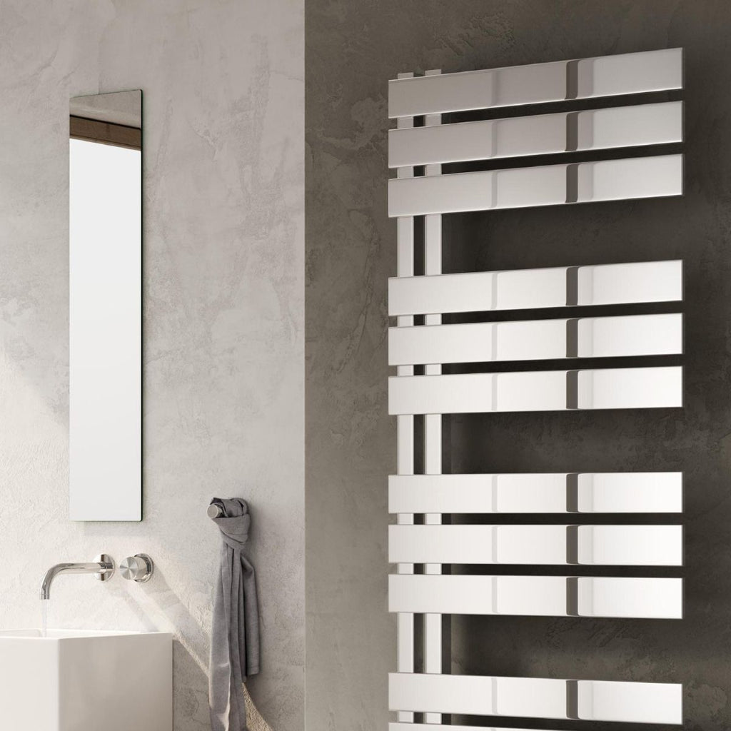 Reina Ricadi Polished Stainless Steel Heated Towel Rail