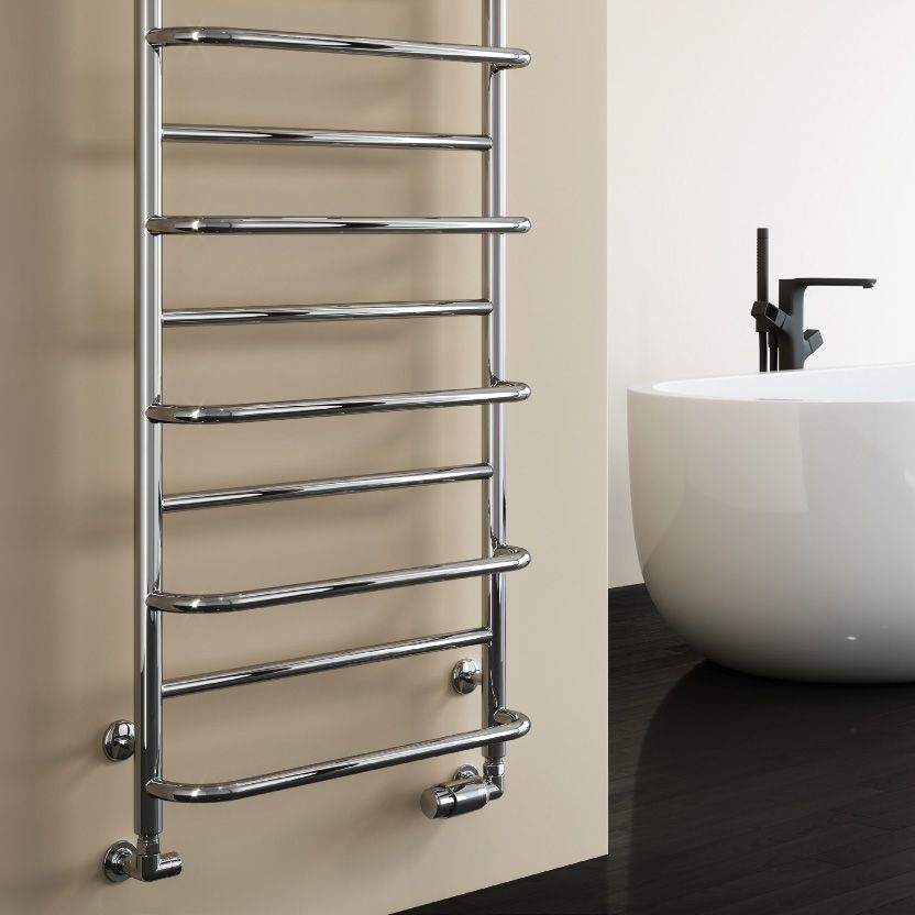 Reina Belbo Polished Stainless Steel Heated Towel Rail