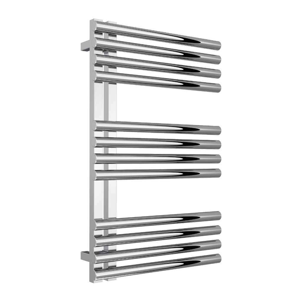 Reina Adora Polished Stainless Steel Heated Towel Rail 800mm X 500mm
