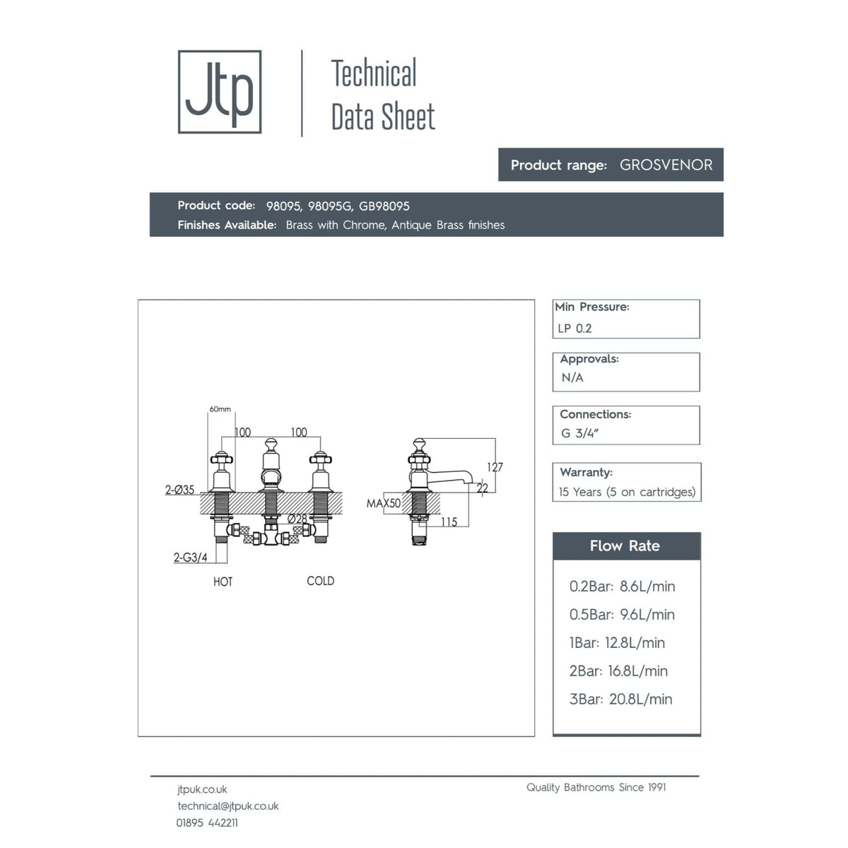 Flexible bathroom tap with chrome finish and detailed technical diagram, suitable for high-quality installations and durable use in modern bathrooms.
