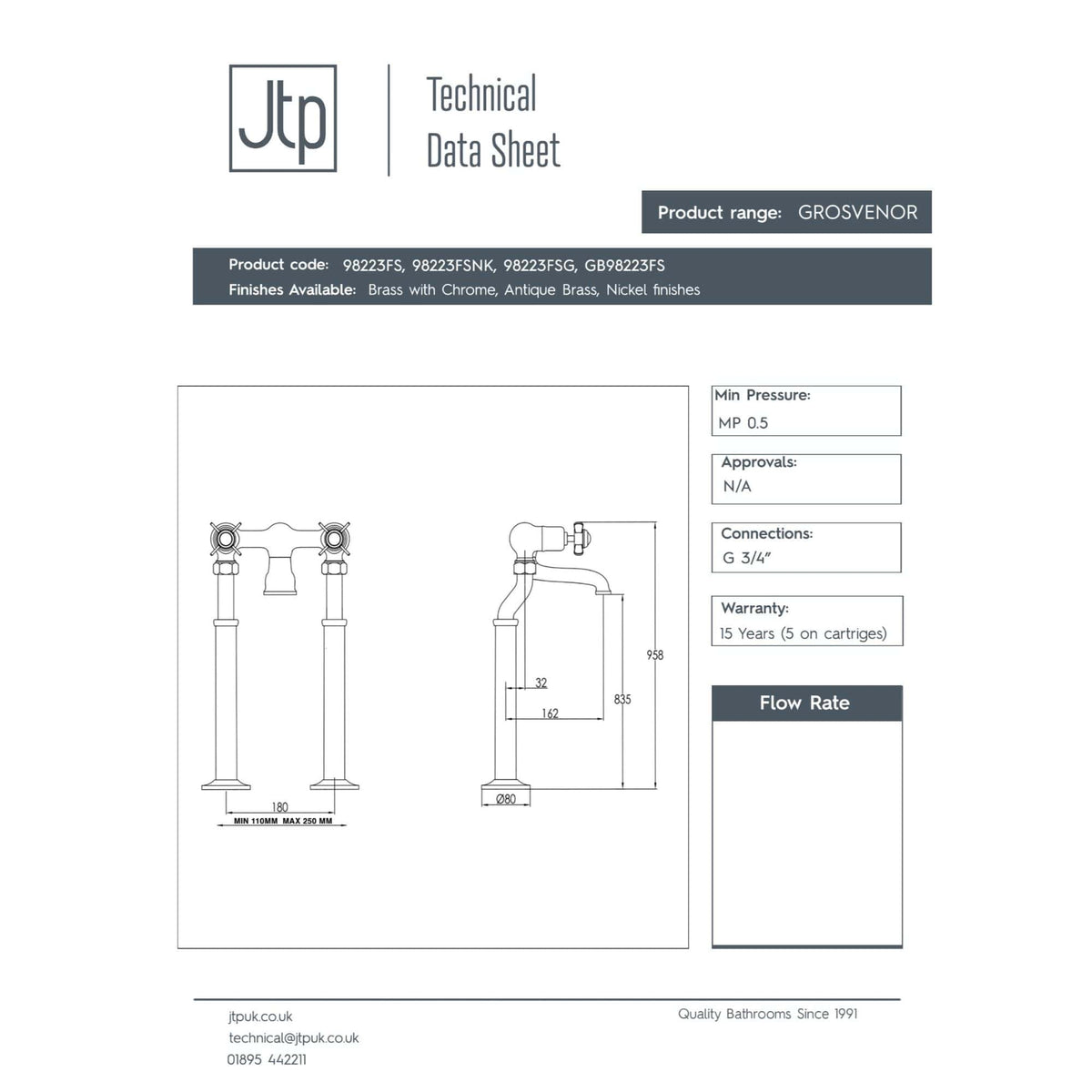 Brass bathroom tap with chrome finish and technical drawing, high-resolution blueprint for bathroom plumbing fixtures.
