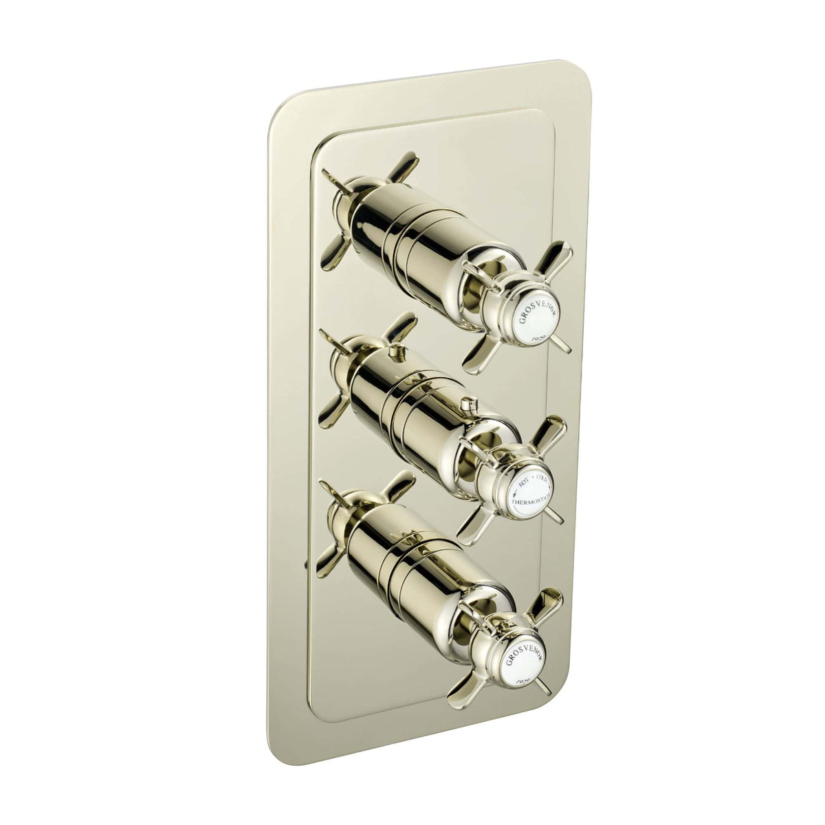 Jtp Grosvenor 2 Outlet 3 Handle Pinch Thermostatic Concealed Shower Valve