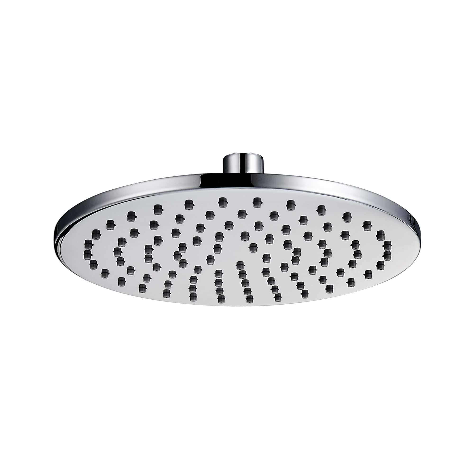 Shower head with multiple spray nozzles, chrome finish, modern design, perfect for stylish bathrooms. Suitable for rain shower experience, high-pressure water flow, durable and easy to install.