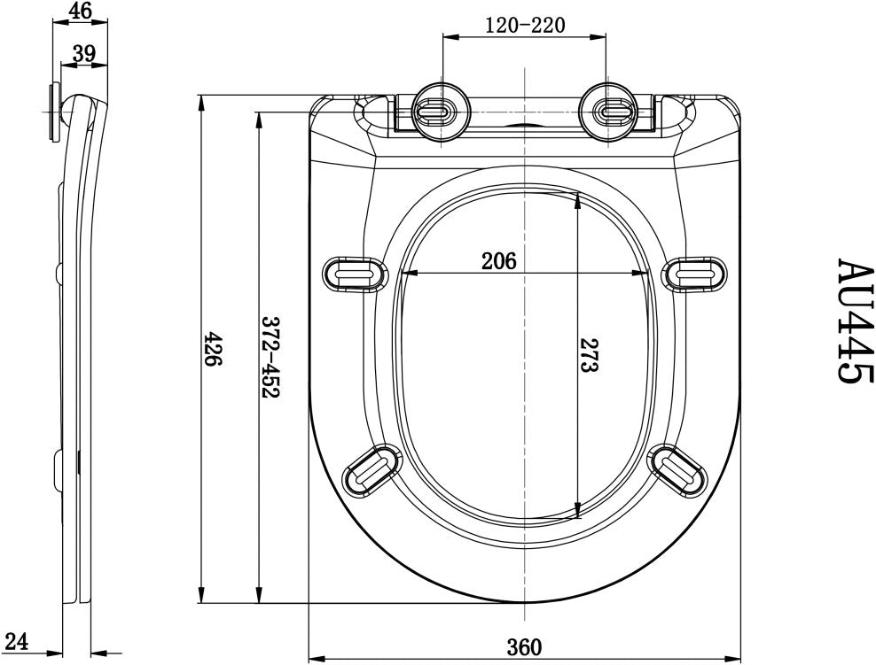 Scudo Middleton Rimless Close Coupled Toilet With Cistern & Soft Close Seat