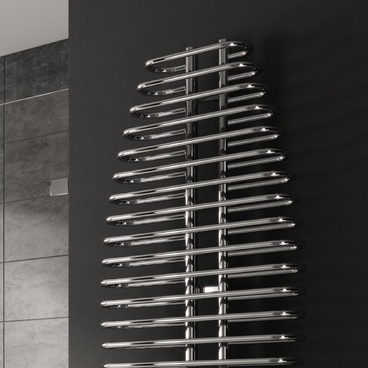 Reina Teano Chrome Heated Towel Rail