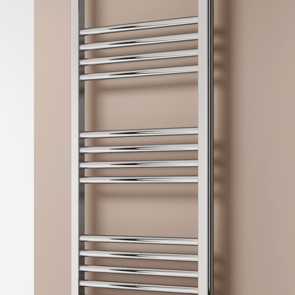 Reina Capo Curved Electric Chrome Heated Towel Rail