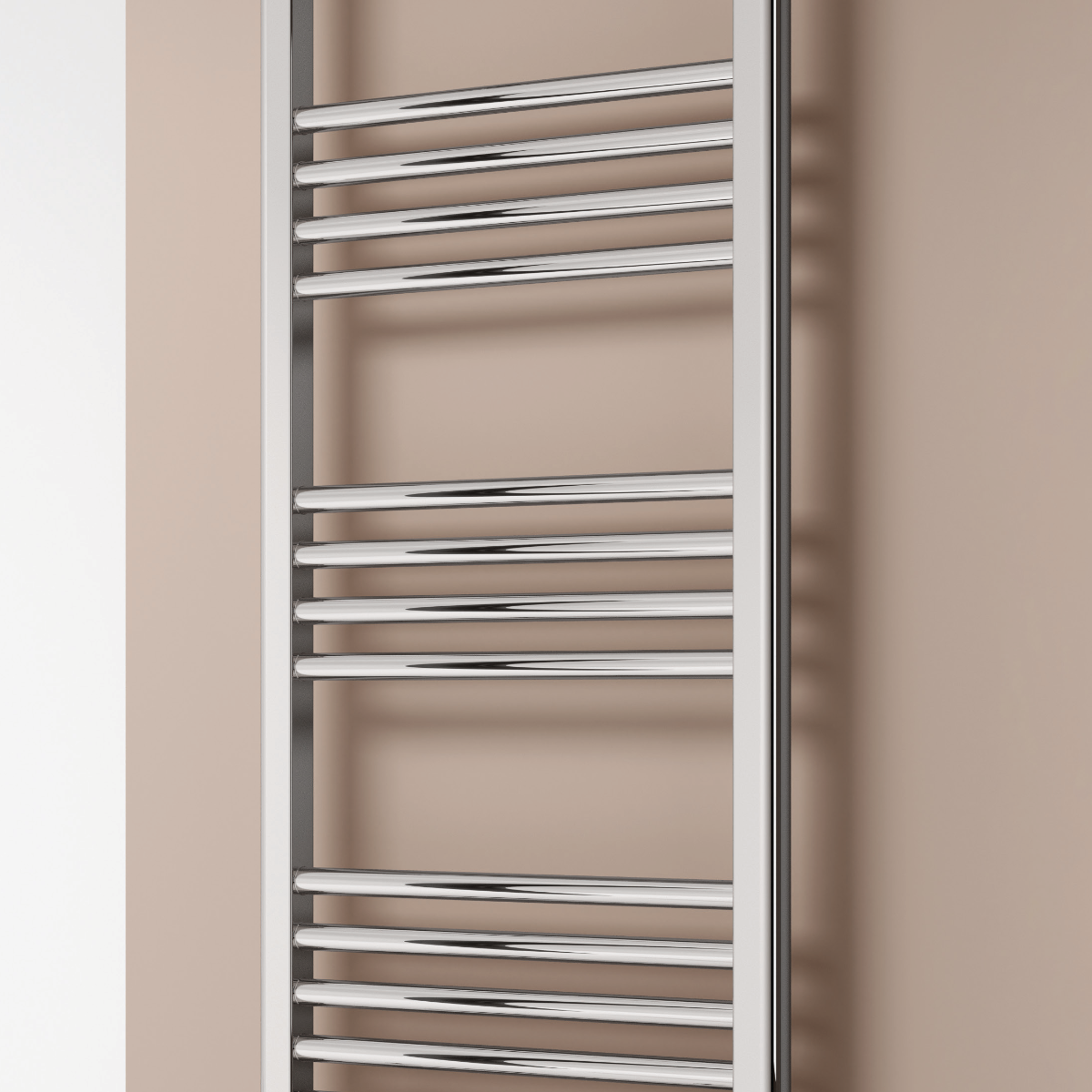 Reina Capo Curved Electric Chrome Heated Towel Rail