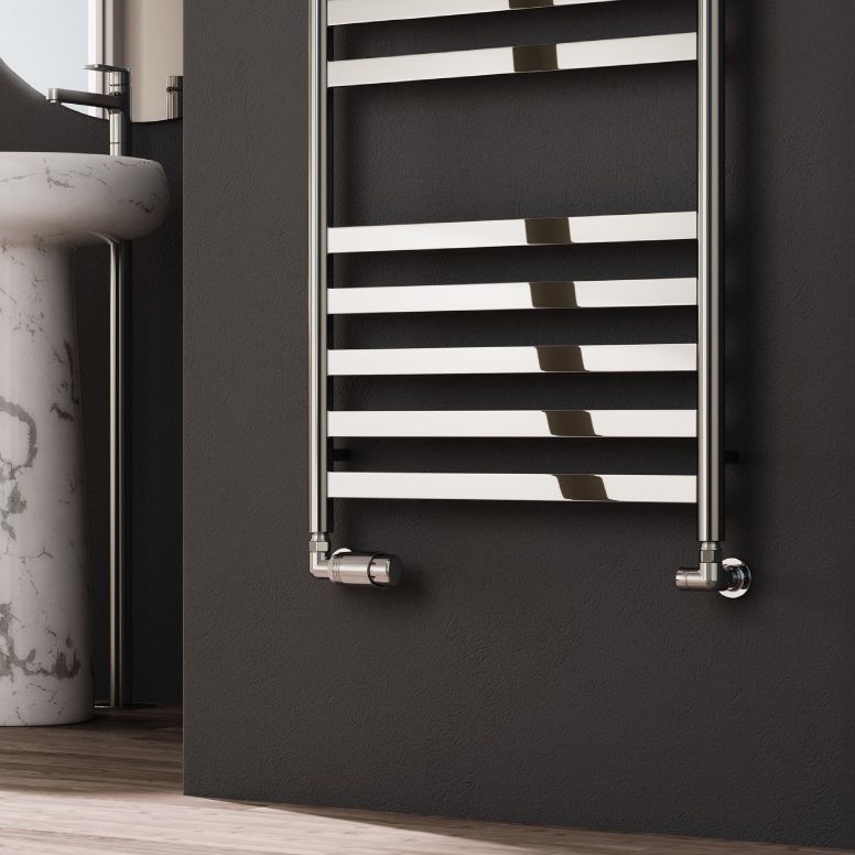 Reina Alento Polished Stainless Steel Heated Towel Rail