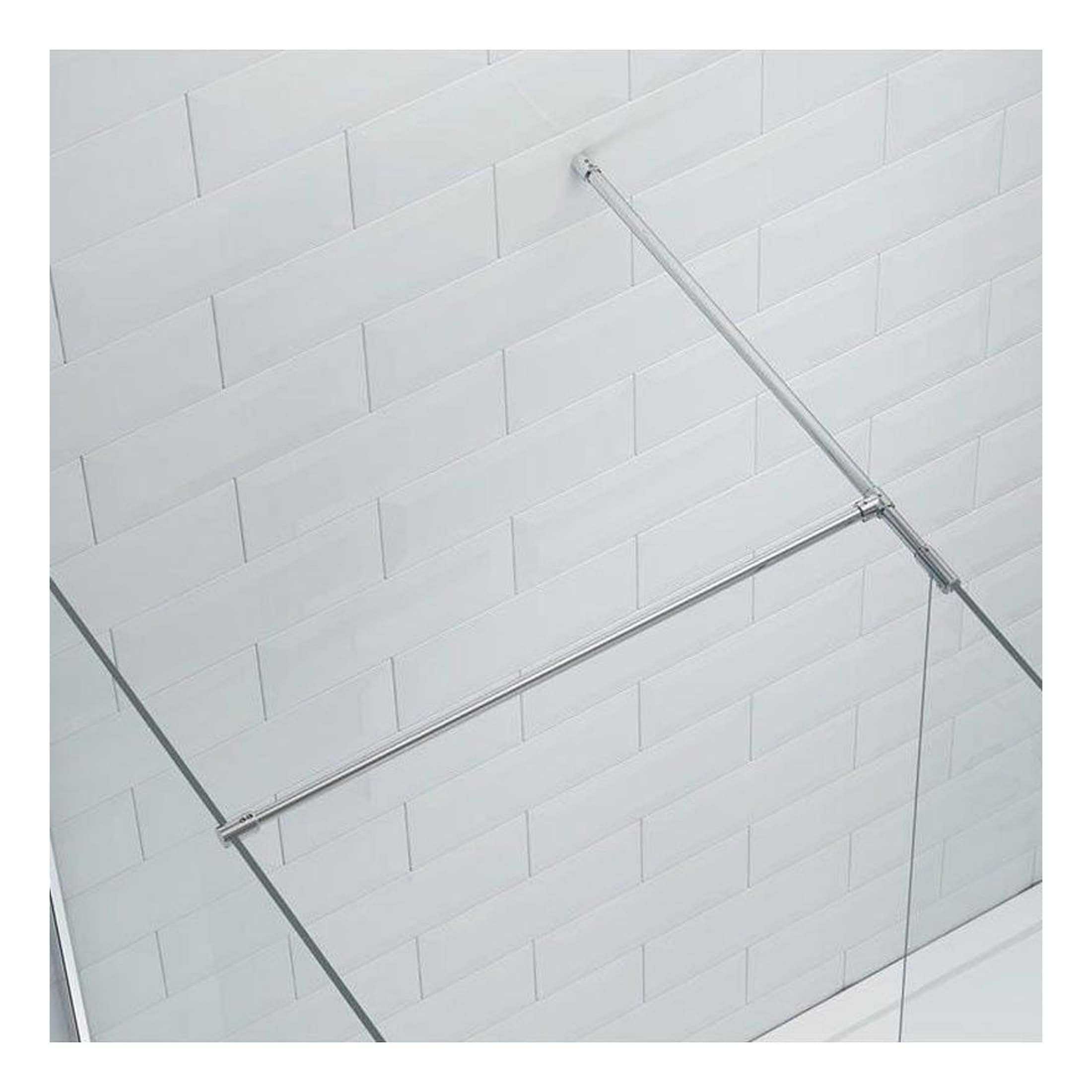 Reliable shower curtain rail for modern bathrooms, made from stainless steel for durability and style. Perfect for hanging shower curtains in contemporary bathroom designs.