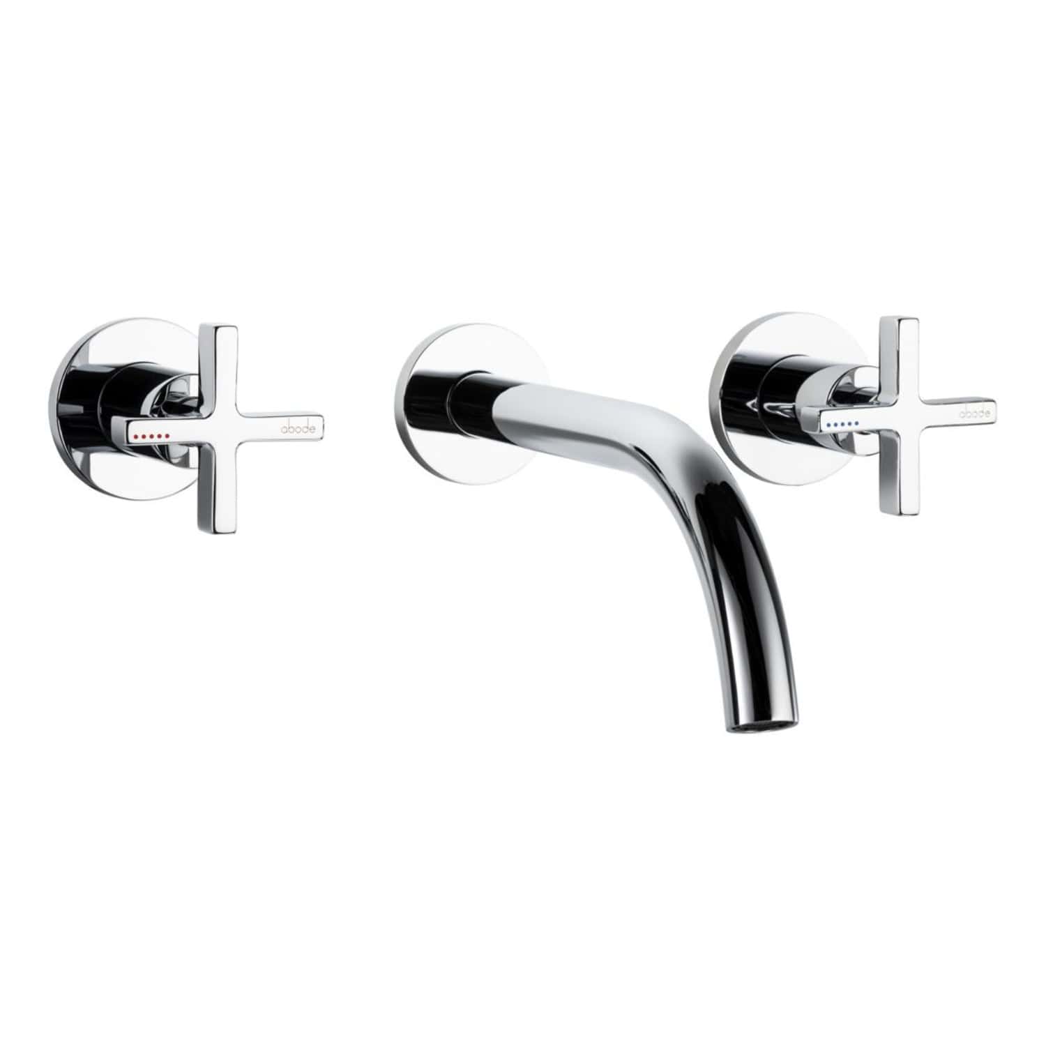 Chrome kitchen sink tap with dual cross handles and a central spout for modern bathroom or kitchen renovation. Designed for style and functionality in contemporary homes.