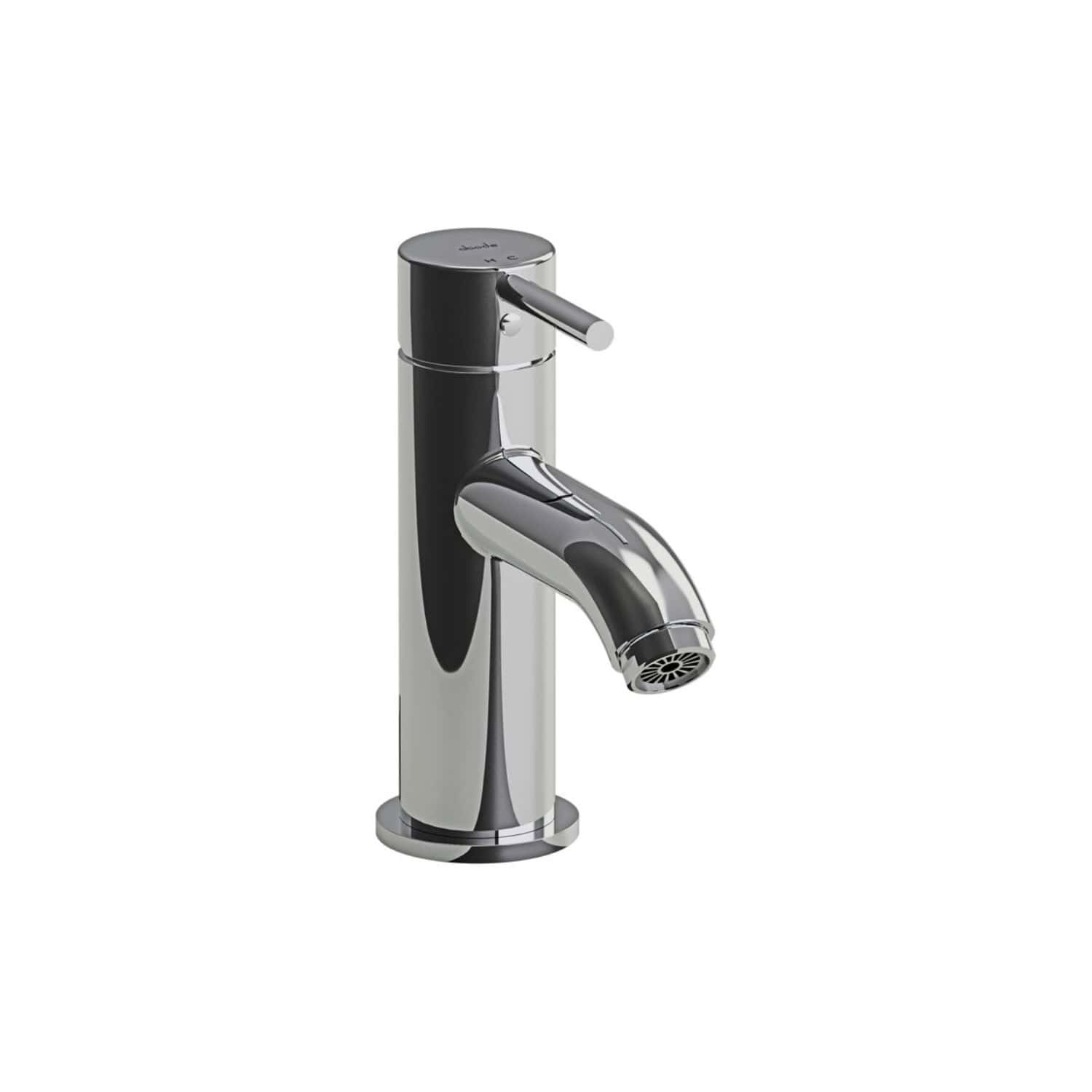 Sleek modern chrome bathroom tap with ergonomic lever, ideal for contemporary bathroom sinks, providing hassle-free usage and elegant design.