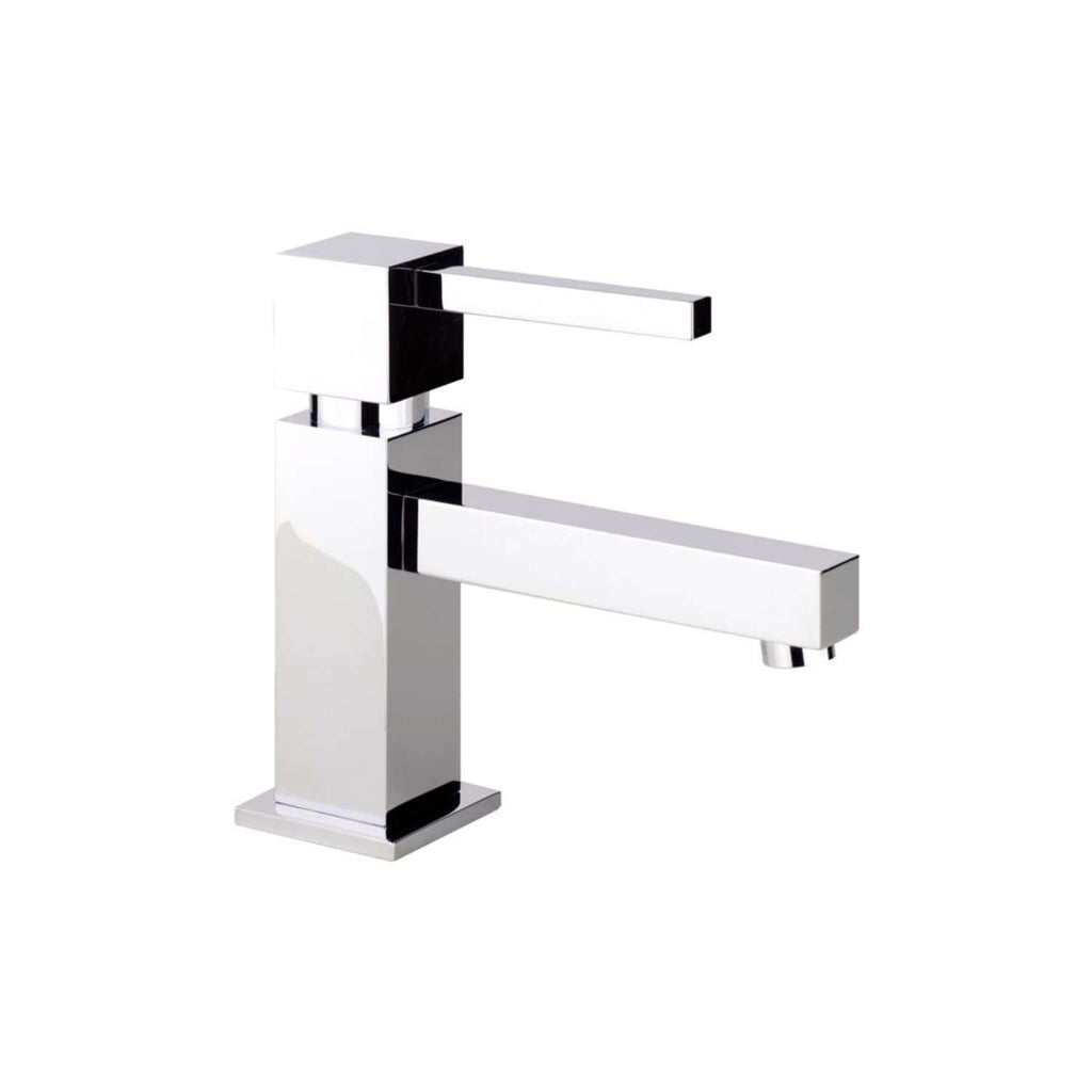 Modern chrome bathroom mixer tap featuring a sleek, minimalist design for contemporary bathrooms, offering precise control and style.