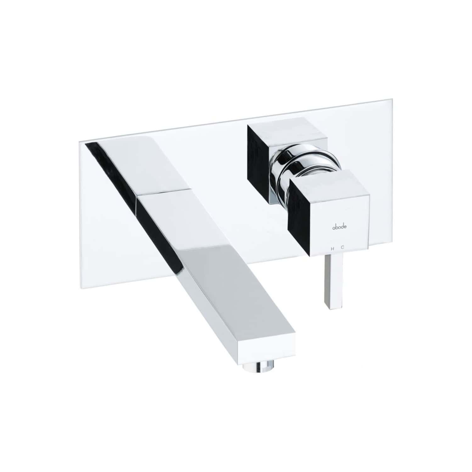 Sleek modern chrome bathroom mixer tap with wall-mount design and minimalist aesthetic, perfect for contemporary bathrooms, featuring easy-to-use handles and high-quality materials by Bubly Bathrooms.