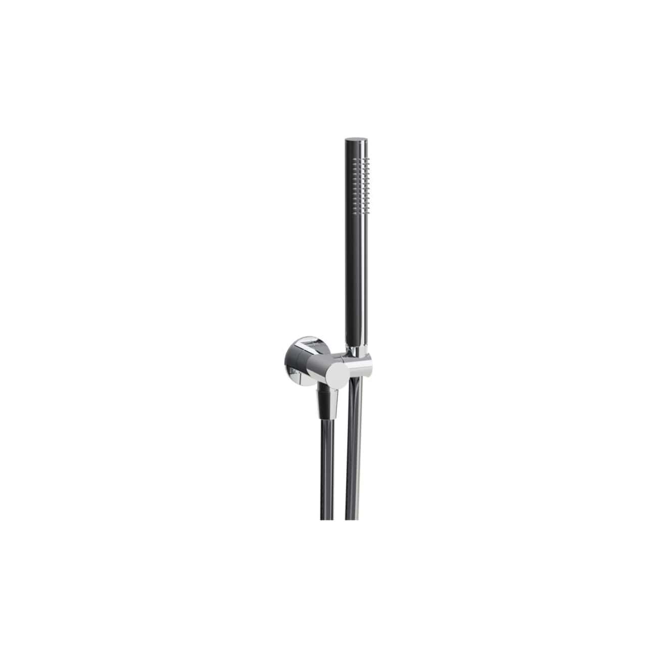 Sleek chrome handheld bidet sprayer with adjustable nozzle for modern bathroom hygiene. Perfect for stylish, functional bathroom upgrades.