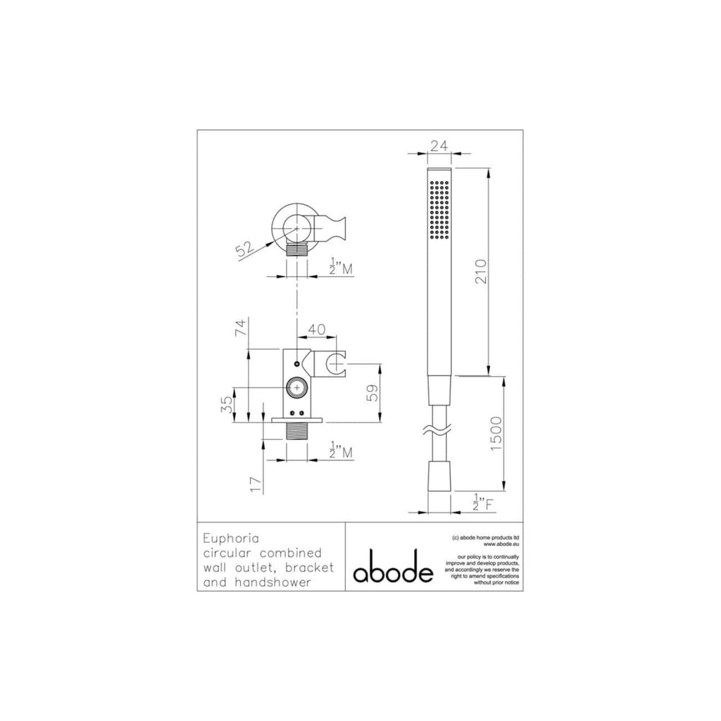 Luxurious bathroom shower and wall outlet fixture design, featuring detailed technical drawings and measurements ideal for modern bathroom renovations.