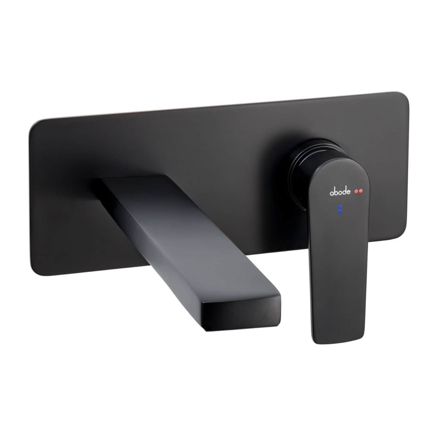 Sleek black smart bathroom tap with digital controls, suitable for modern bathroom designs and water-efficient installations, available at Bubly Bathrooms.