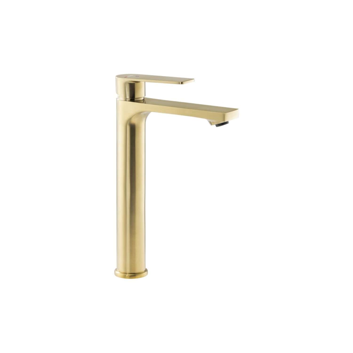 Elegant gold bathroom sink tap with modern design, perfect for luxury bathroom upgrades and contemporary kitchen renovations. Durable finish, easy to install and operate.