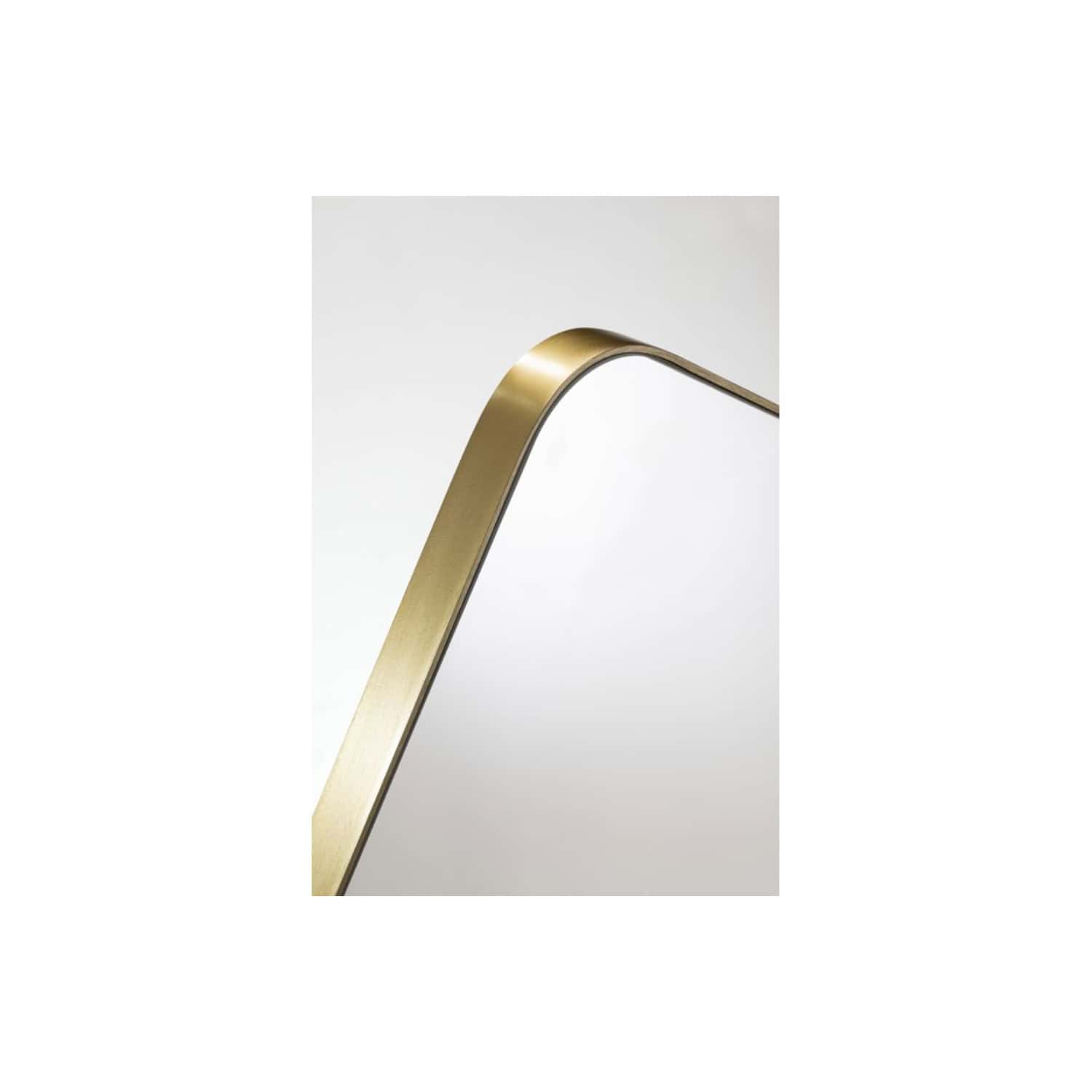 Sleek modern brass handrail with smooth curved design, perfect for contemporary bathroom interiors or spa settings at Bubly Bathrooms.
