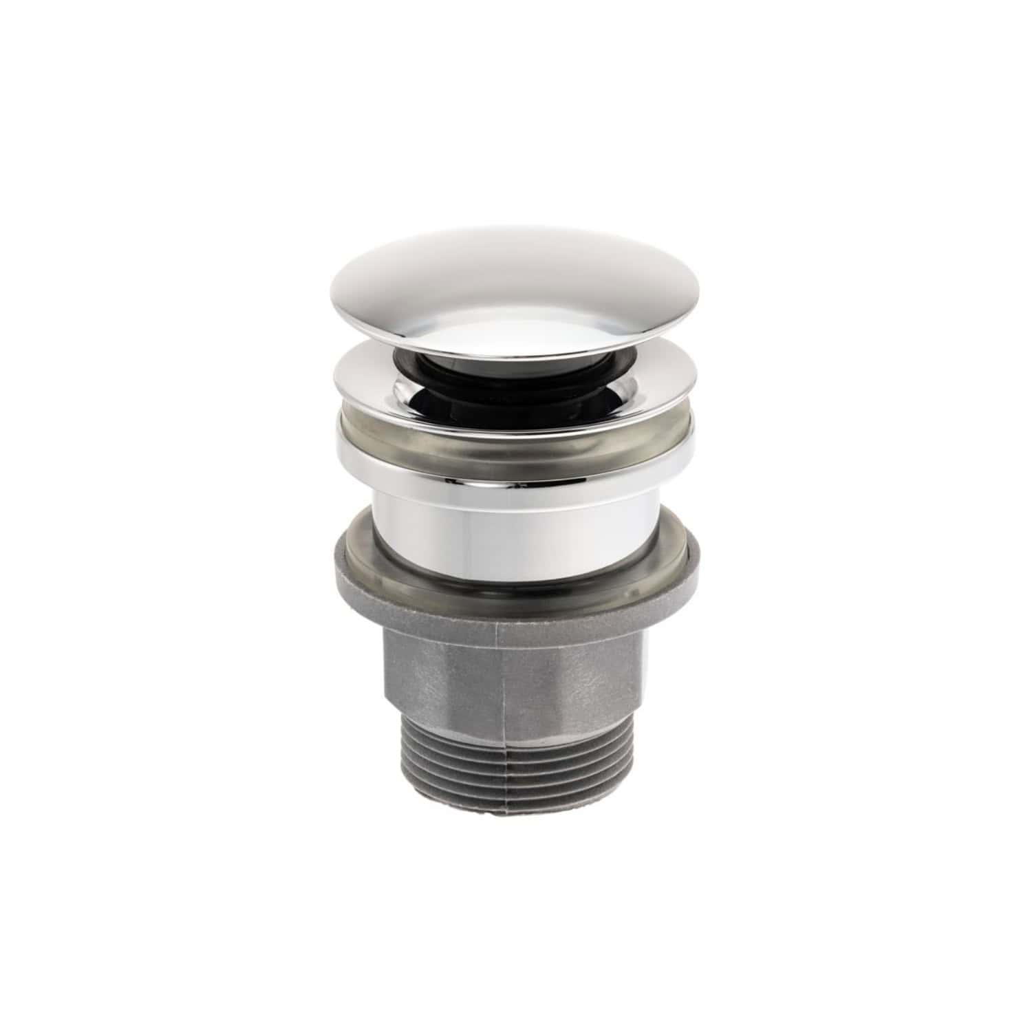 Shower drain trap assembly with polished chrome finish, designed for luxurious bathroom installations, ensuring efficient water drainage and leak prevention. Ideal for modern bathroom designs.