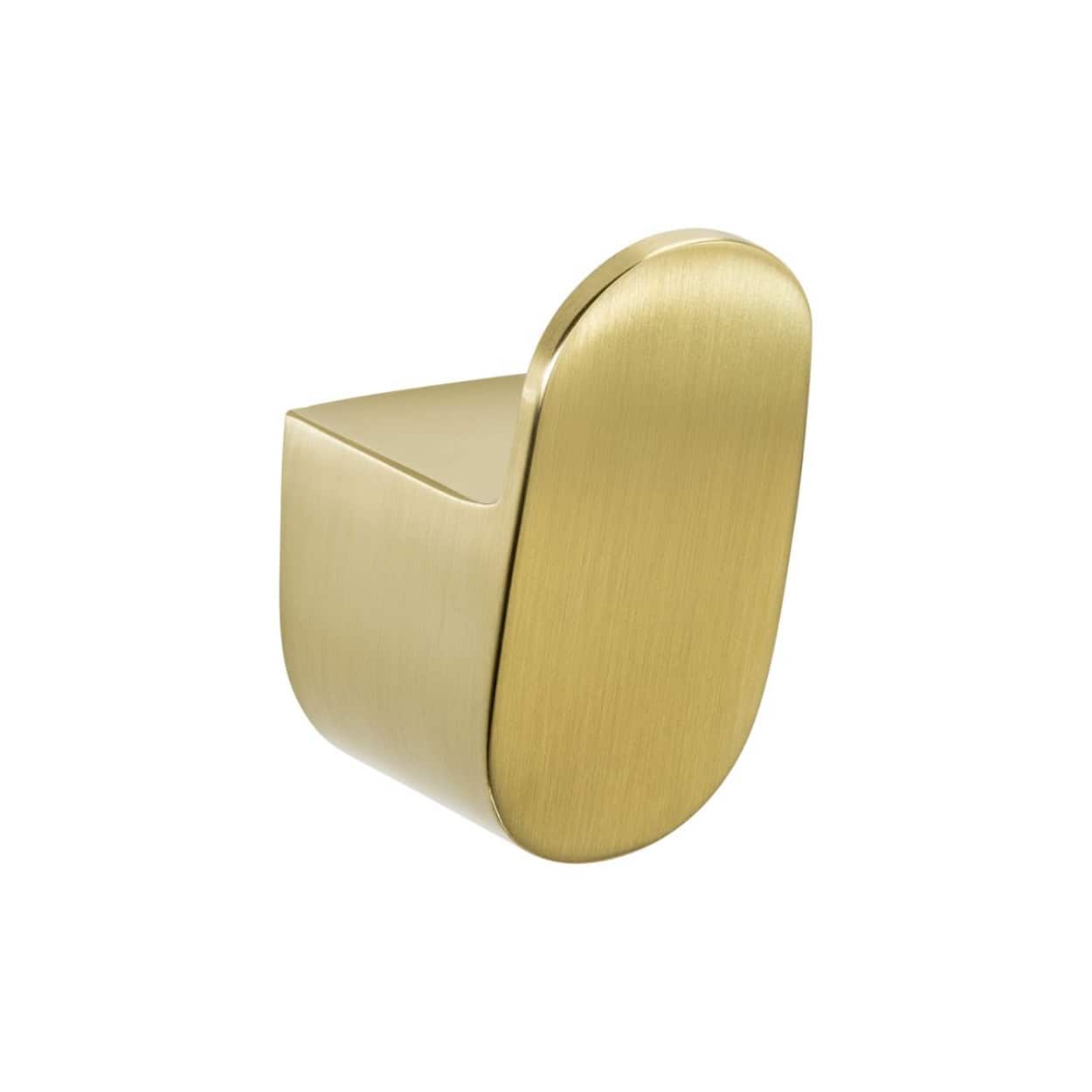 Gold bathroom door handle with brushed brass finish, modern and sleek design for luxury bathroom decor.
