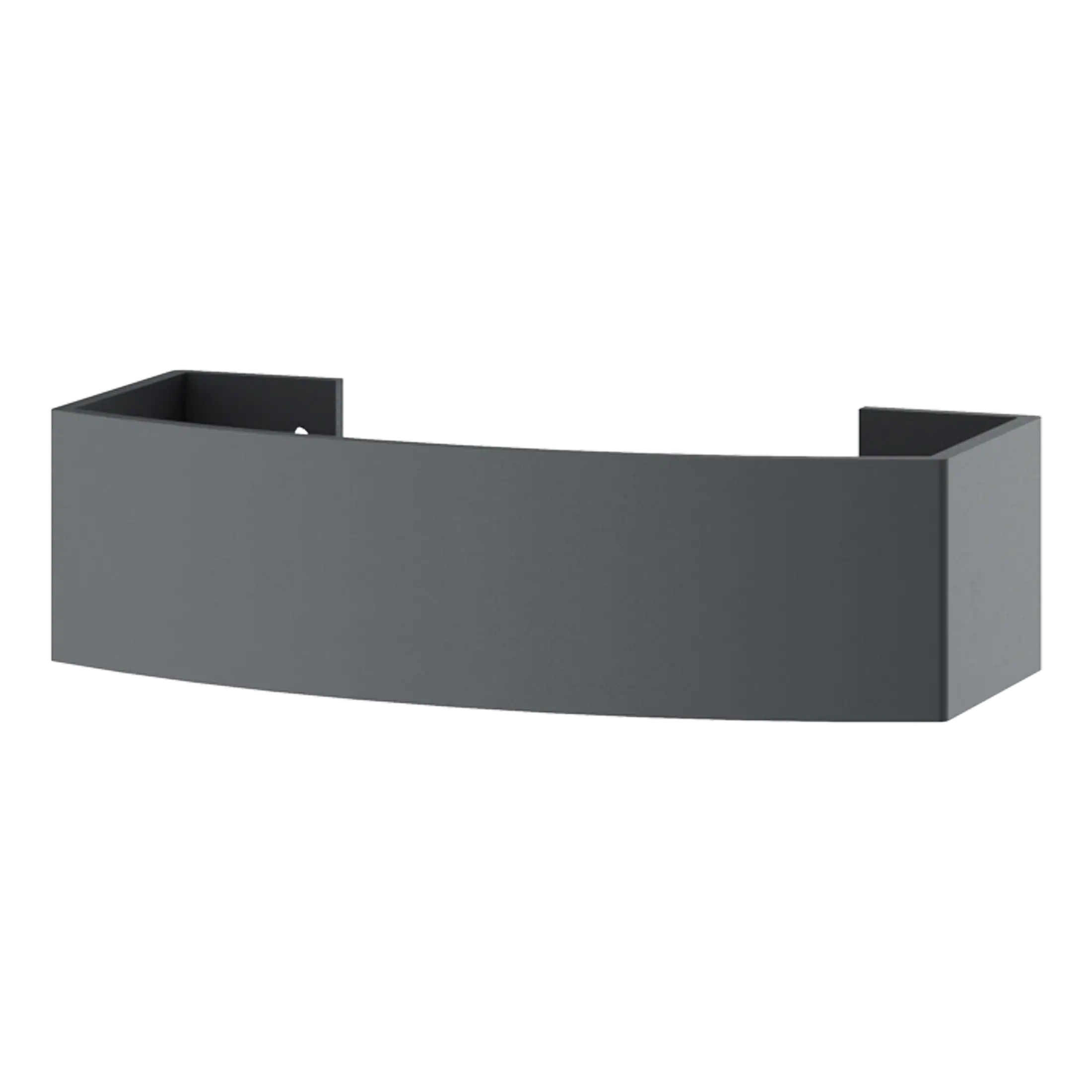 Sleek grey bathroom storage box designed for modern bathroom organisation and decor.