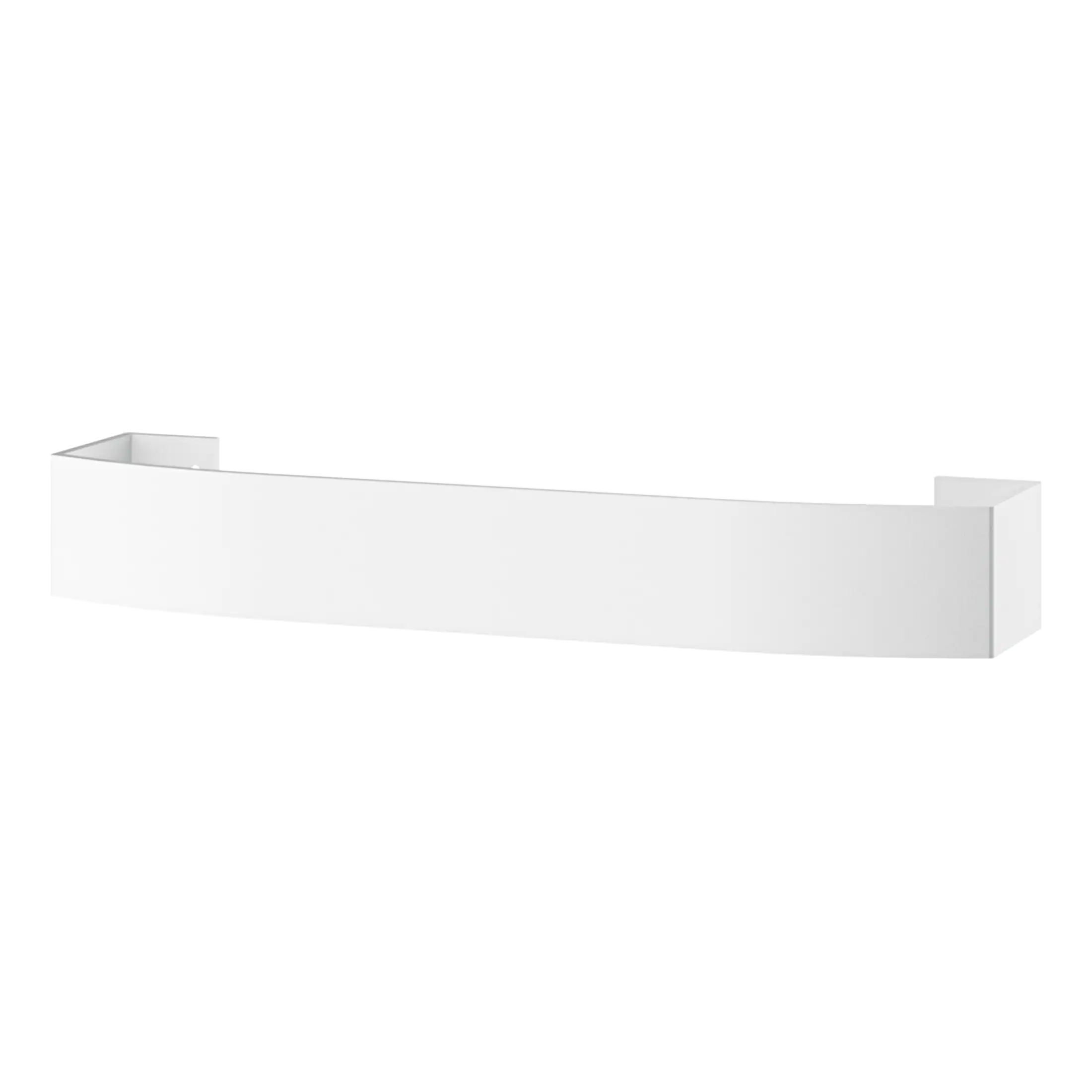 Sleek white bathtub with minimalist modern design, perfect for contemporary bathrooms and relaxing baths. Made from durable, easy-to-clean materials, ideal for modern home bathroom renovation.