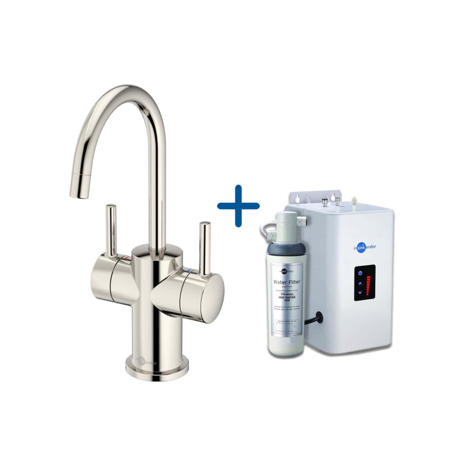 High-quality chrome kitchen tap with water filter system for purified drinking water, ideal for modern bathrooms and kitchens.