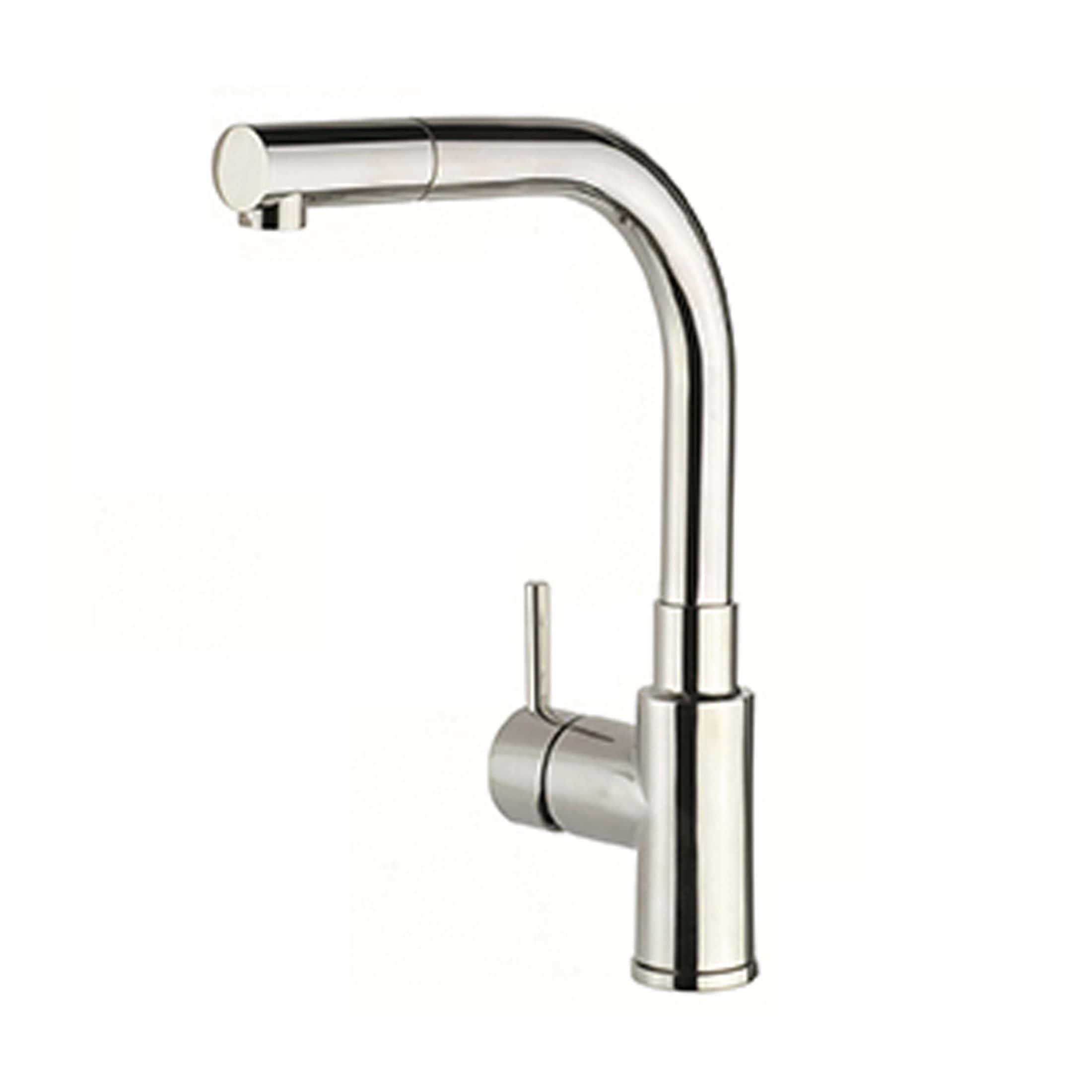 Sleek stainless steel kitchen tap with modern design, ideal for contemporary bathrooms and kitchens. Durable, easy to clean, and perfect for everyday use.