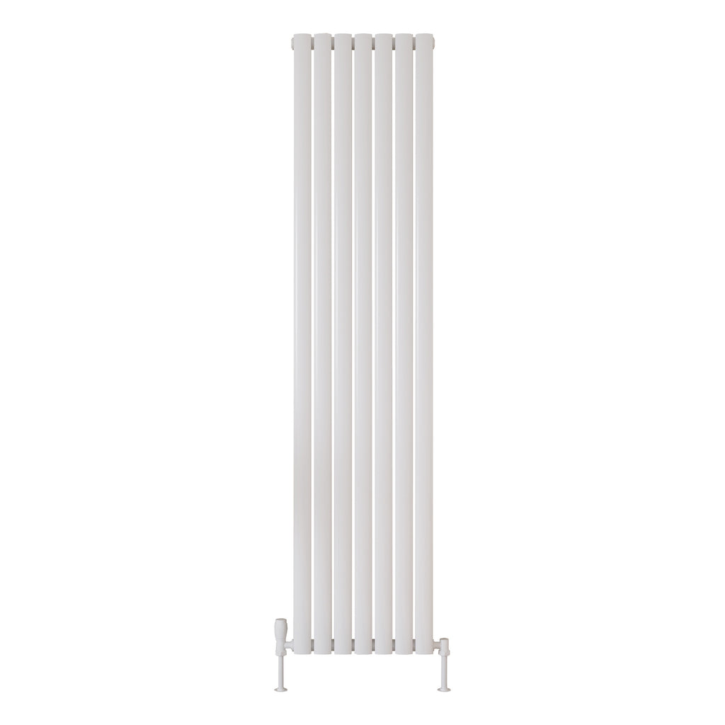 Scudo Apex Vertical White Designer Radiator, 1800mm X 413mm