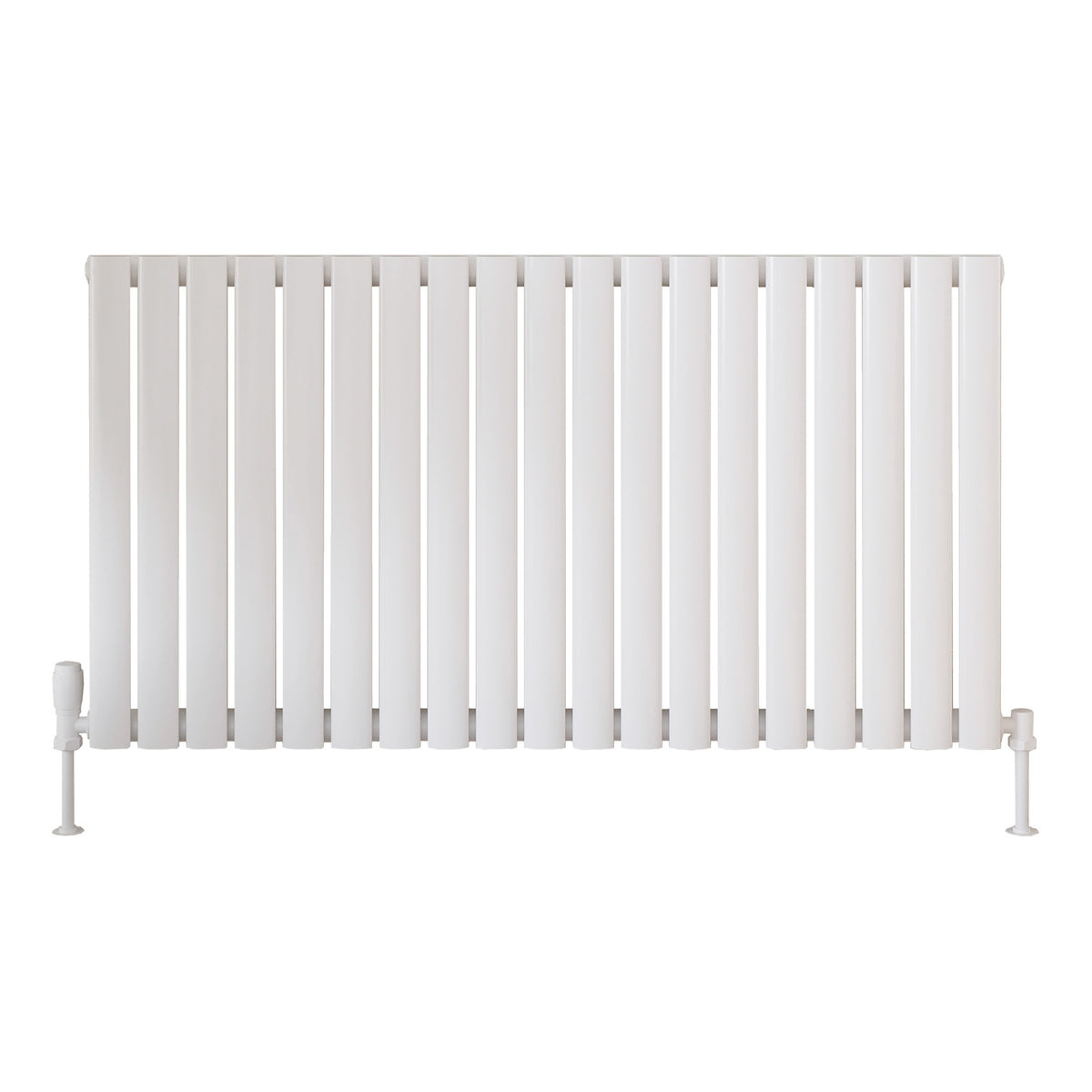 Scudo Apex Horizontal White Designer Radiator, 600mm X 1121mm