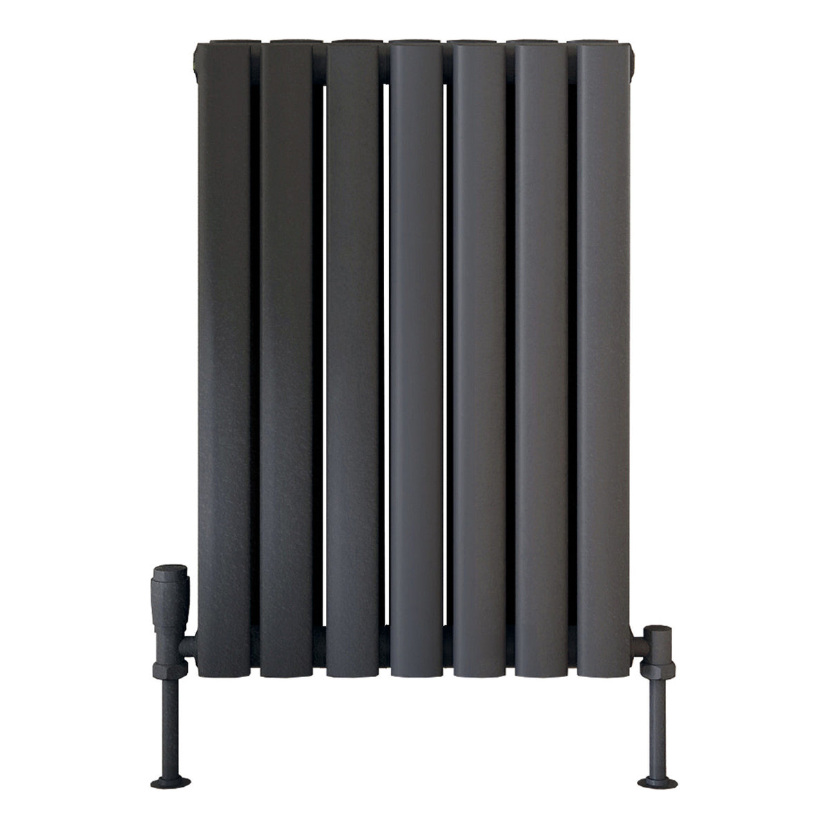 Scudo Apex Horizontal Anthracite Double Designer Radiator, 600mm x 413mm
