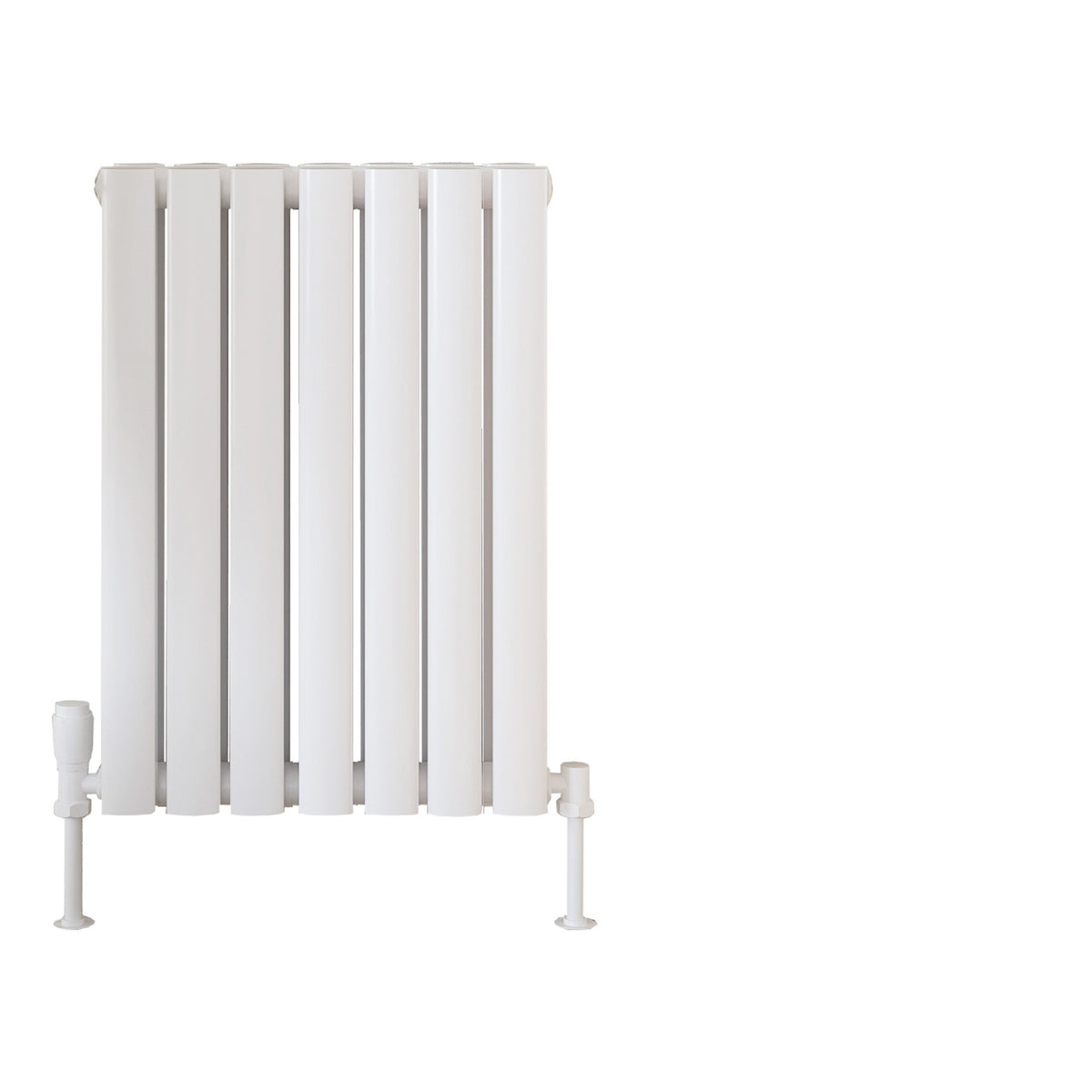 Scudo Apex Horizontal White Double Designer Radiator, 600mm x 413mm