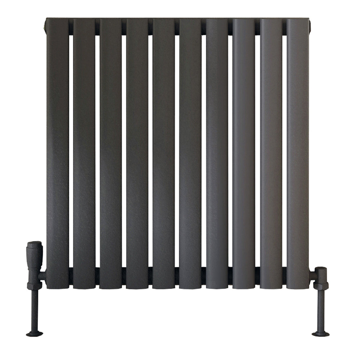 Scudo Apex Horizontal Anthracite Designer Radiator, 600mm x 590mm