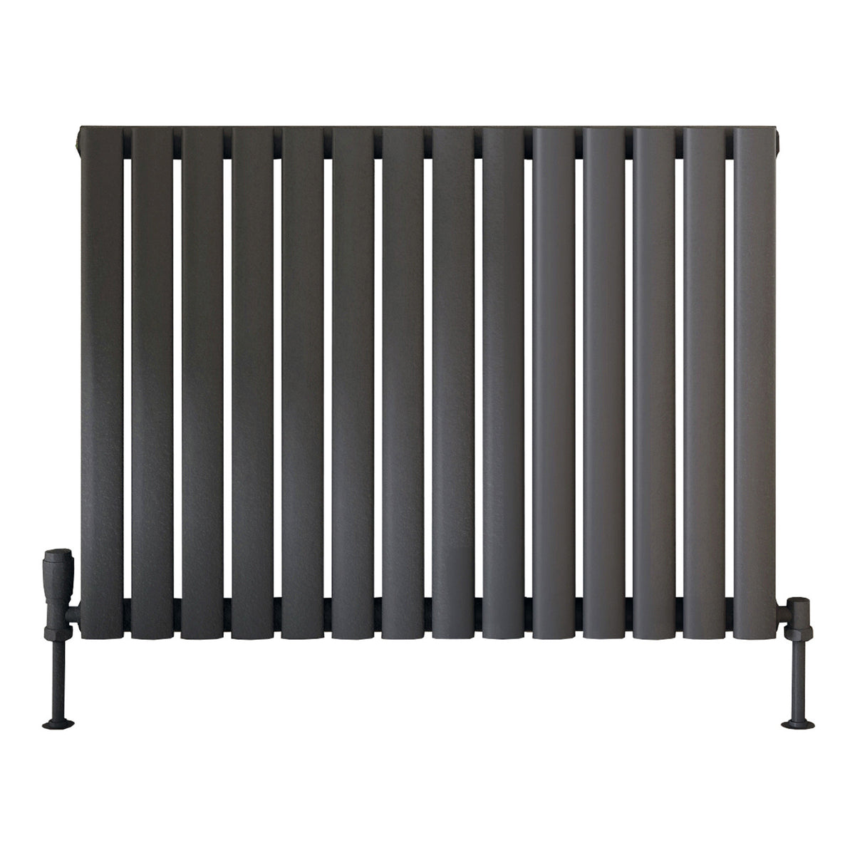 Scudo Apex Horizontal Anthracite Designer Radiator, 600mm x 826mm
