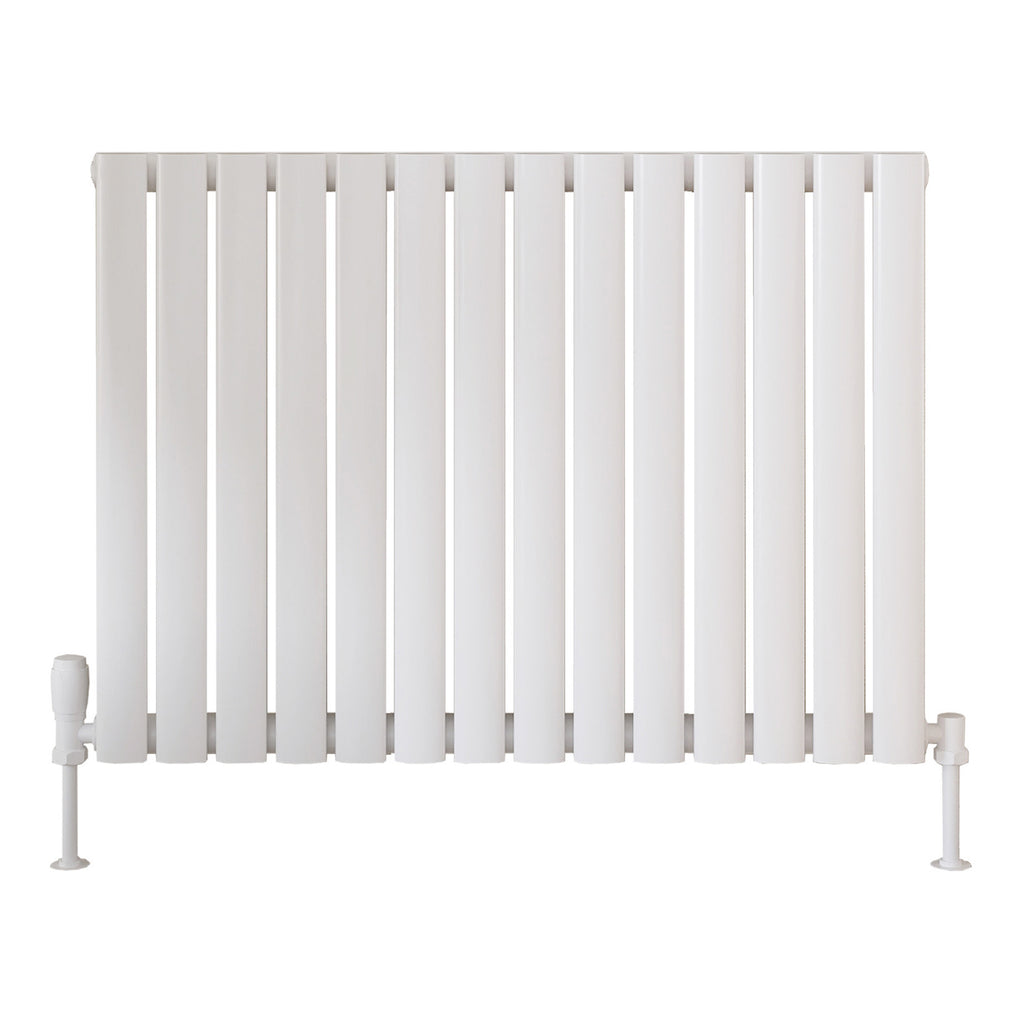 Scudo Apex Horizontal White Designer Radiator, 600mm x 826mm