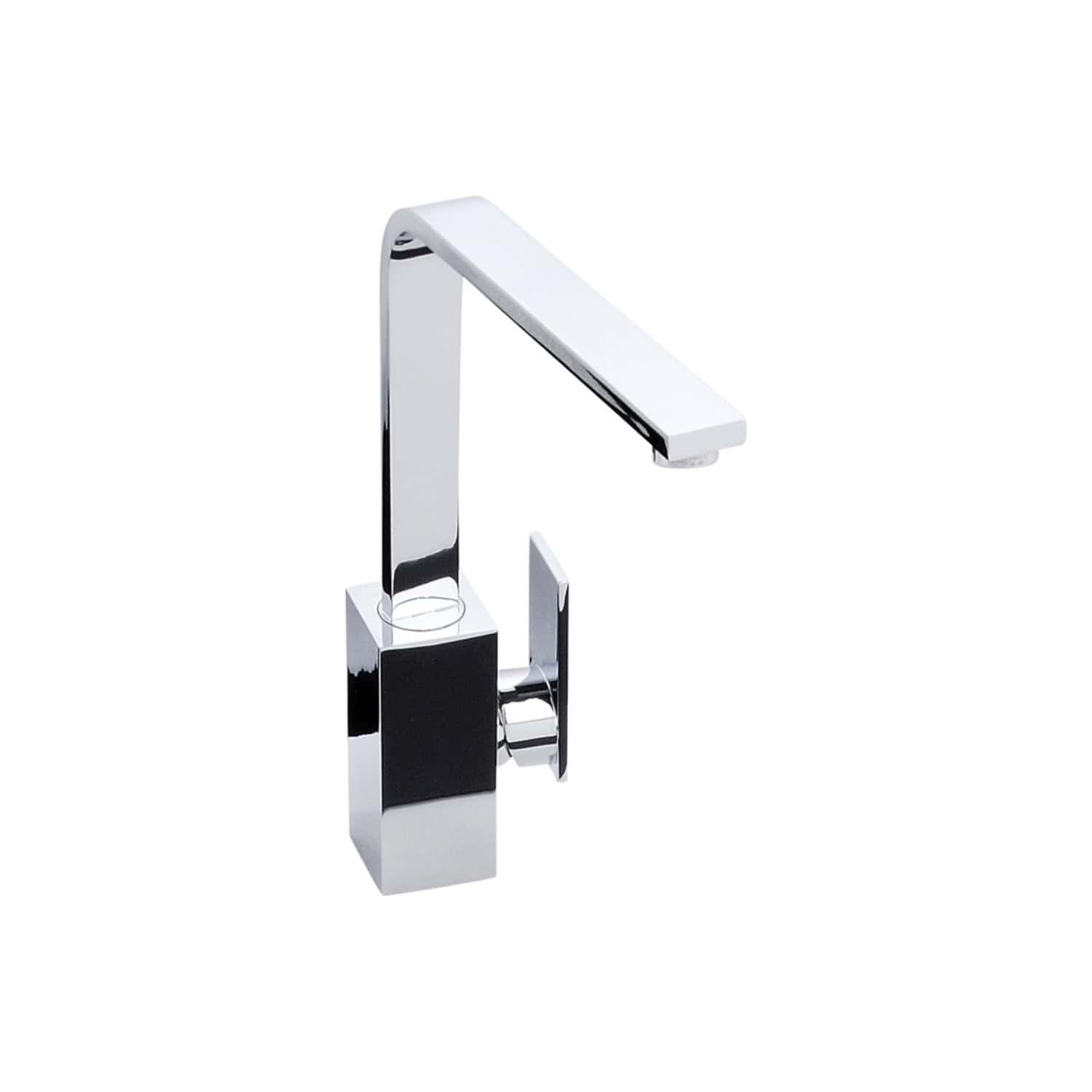 Sleek modern chrome bathroom tap with a minimalist design, ideal for contemporary bathroom setups. Perfect for enhancing style and functionality in your bathroom décor.