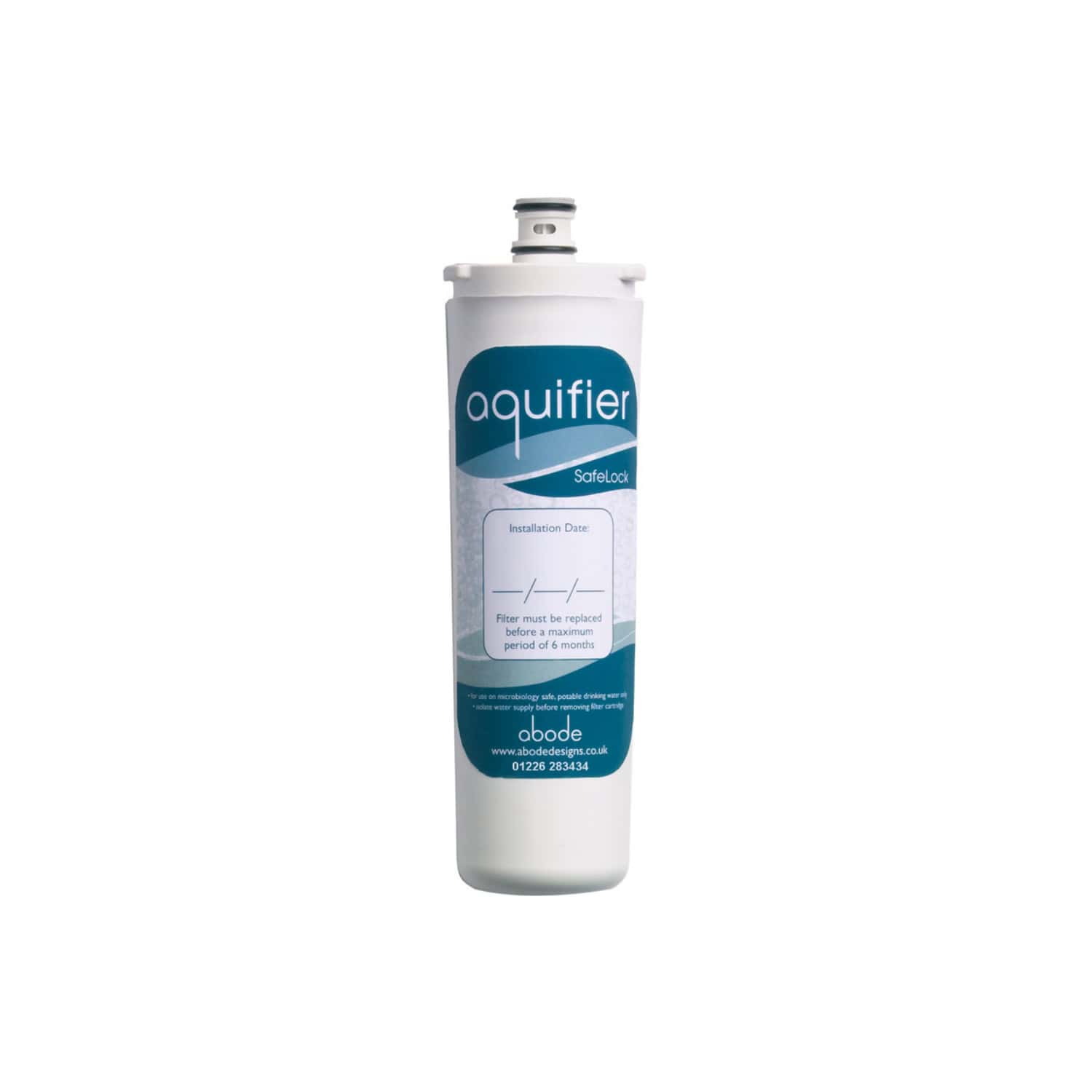 Replaceable aquifer water filter cartridge for bubbly cocktails and beverages, ideal for kitchen sink water purifiers, ensuring clean and fresh water supply.