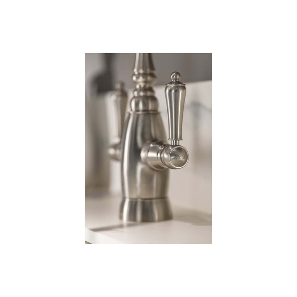 Polished chrome bathroom tap with traditional design, modern faucet fixtures, close-up detail suitable for luxury bathroom renovation, Bubly Bathrooms, UK.