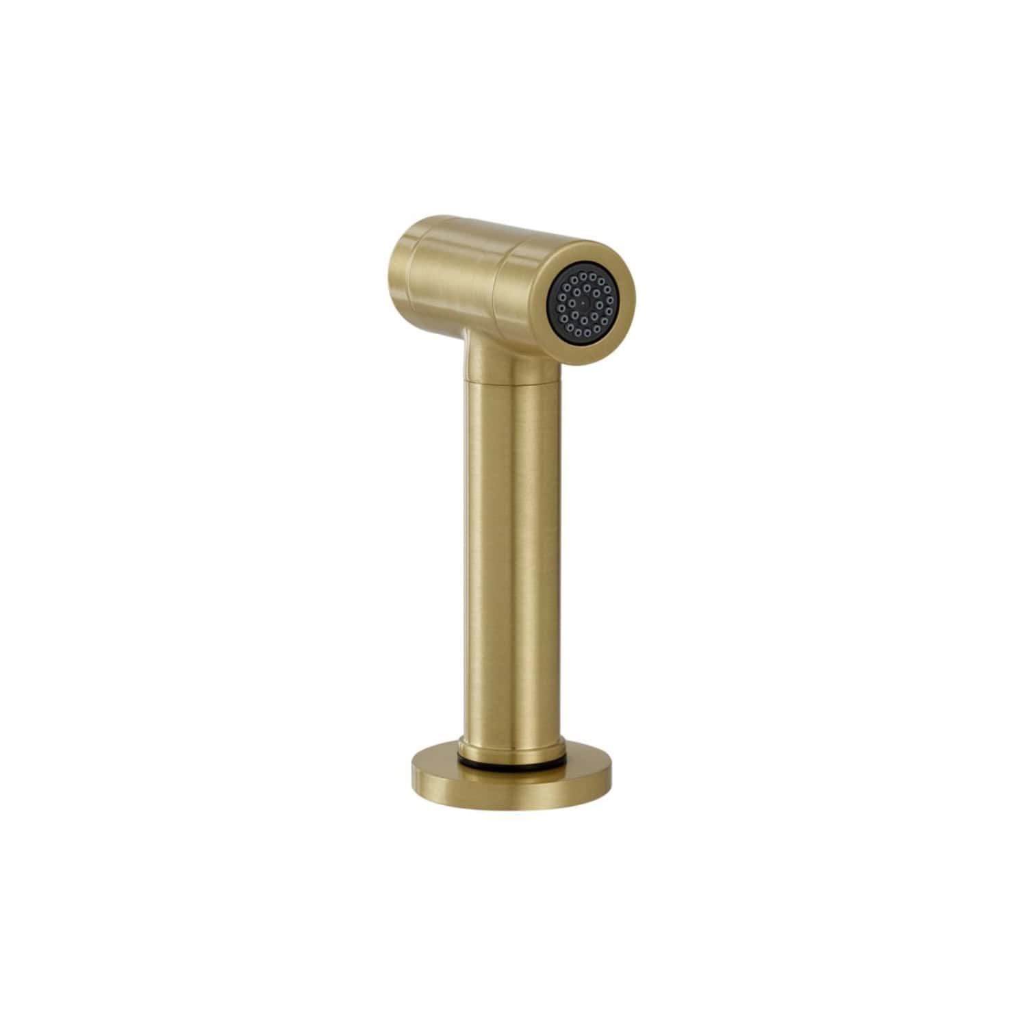 Polished gold bathroom bidet spray holder and hand shower with modern design, perfect for a stylish and functional bathroom upgrade. Durable and easy to install.