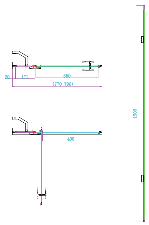Scudo Athena 6mm Frameless Hinged Shower Door