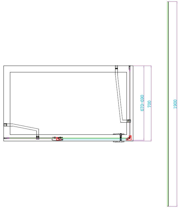 Scudo Athena 6mm Frameless Hinged Shower Door
