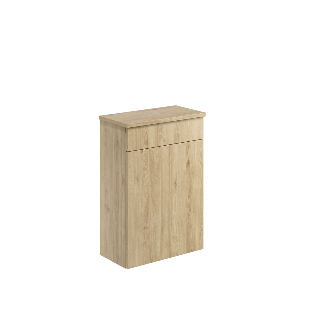 Scudo Aubrey 500mm Floor standing Wc Unit, Davos Oak