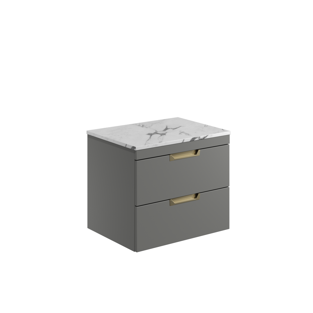 Scudo Aubrey 590mm Wall Hung Vanity Unit With Basin