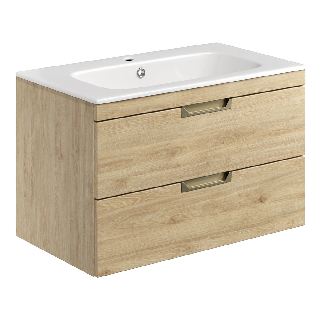 Scudo Aubrey 800mm Wall Hung Vanity Unit With Basin