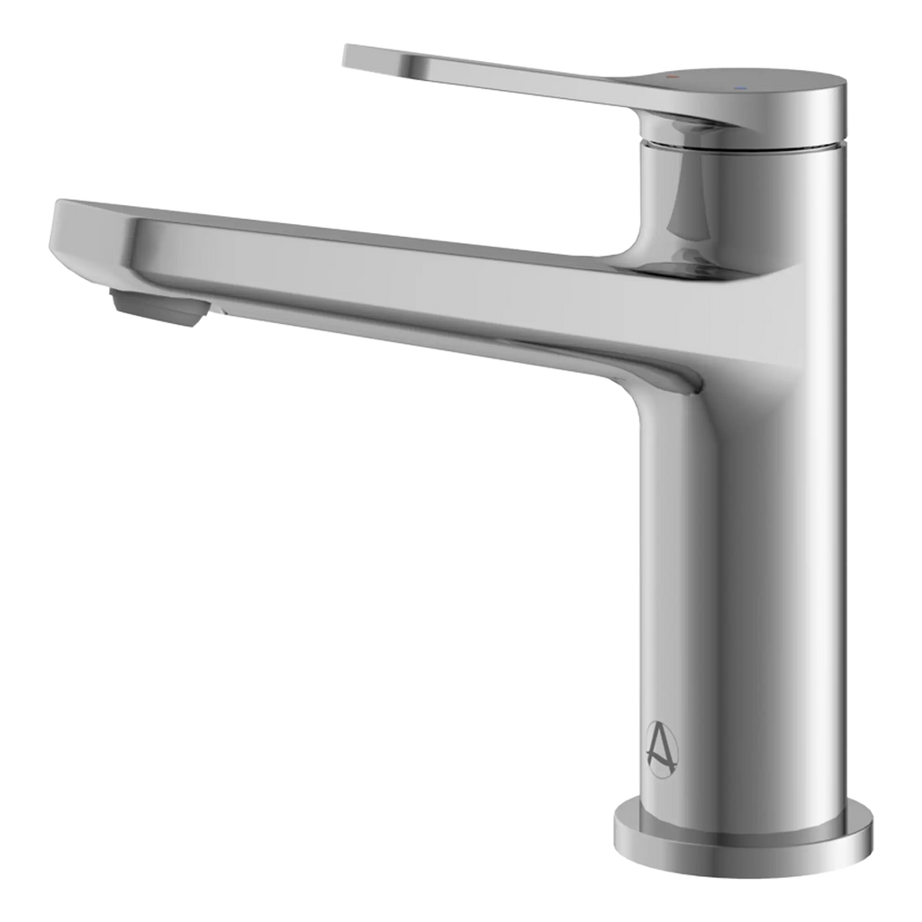 Sleek modern chrome bathroom basin tap, ideal for upgrading bathroom fixtures, featuring contemporary design and durable materials. Perfect for stylish and functional bathroom setups.